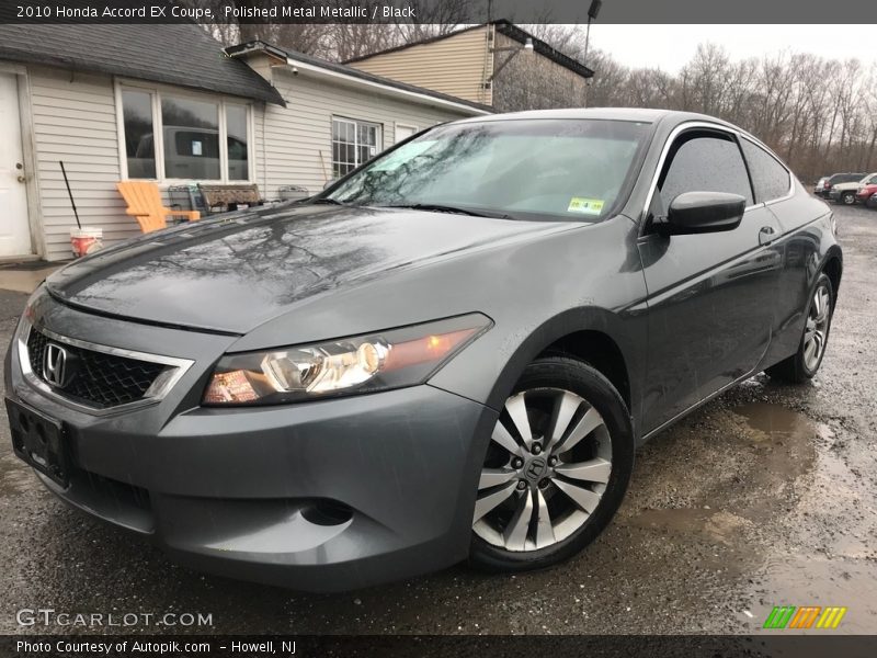 Polished Metal Metallic / Black 2010 Honda Accord EX Coupe