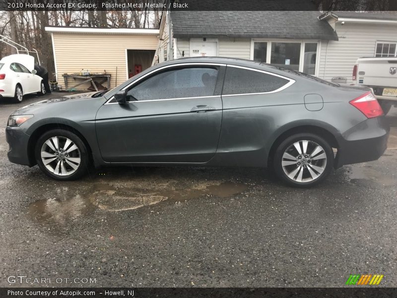 Polished Metal Metallic / Black 2010 Honda Accord EX Coupe