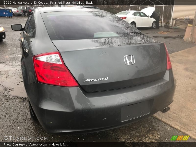 Polished Metal Metallic / Black 2010 Honda Accord EX Coupe