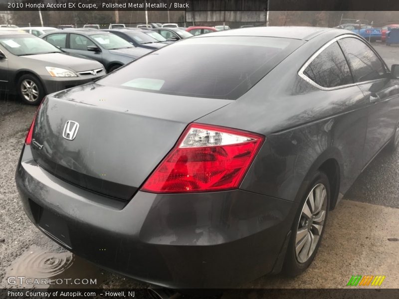 Polished Metal Metallic / Black 2010 Honda Accord EX Coupe