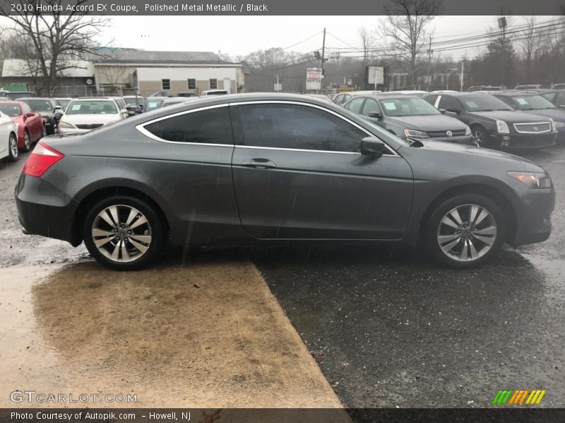 Polished Metal Metallic / Black 2010 Honda Accord EX Coupe