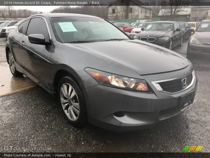 Polished Metal Metallic / Black 2010 Honda Accord EX Coupe