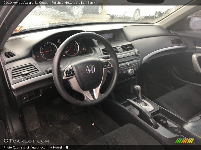 Polished Metal Metallic / Black 2010 Honda Accord EX Coupe