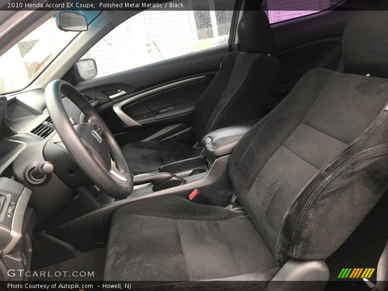 Polished Metal Metallic / Black 2010 Honda Accord EX Coupe