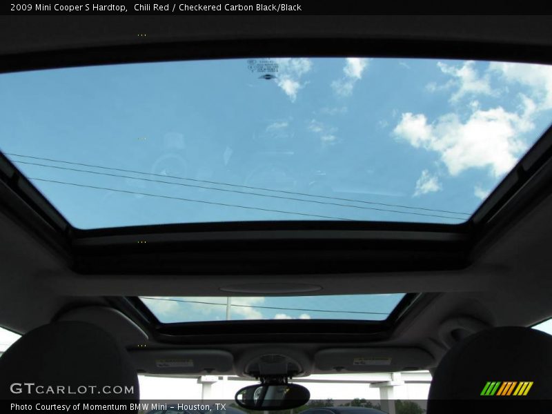 Chili Red / Checkered Carbon Black/Black 2009 Mini Cooper S Hardtop