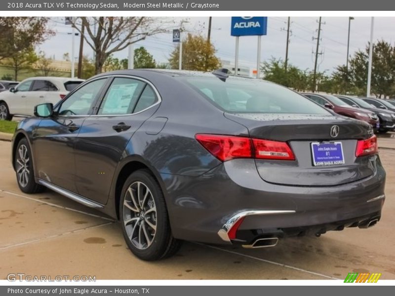 Modern Steel Metallic / Graystone 2018 Acura TLX V6 Technology Sedan