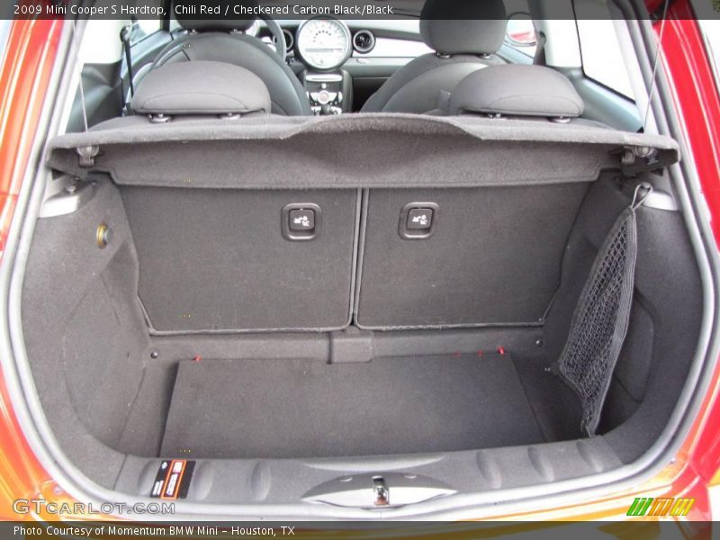 Chili Red / Checkered Carbon Black/Black 2009 Mini Cooper S Hardtop