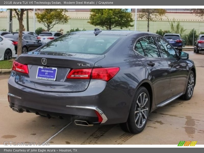 Modern Steel Metallic / Graystone 2018 Acura TLX V6 Technology Sedan