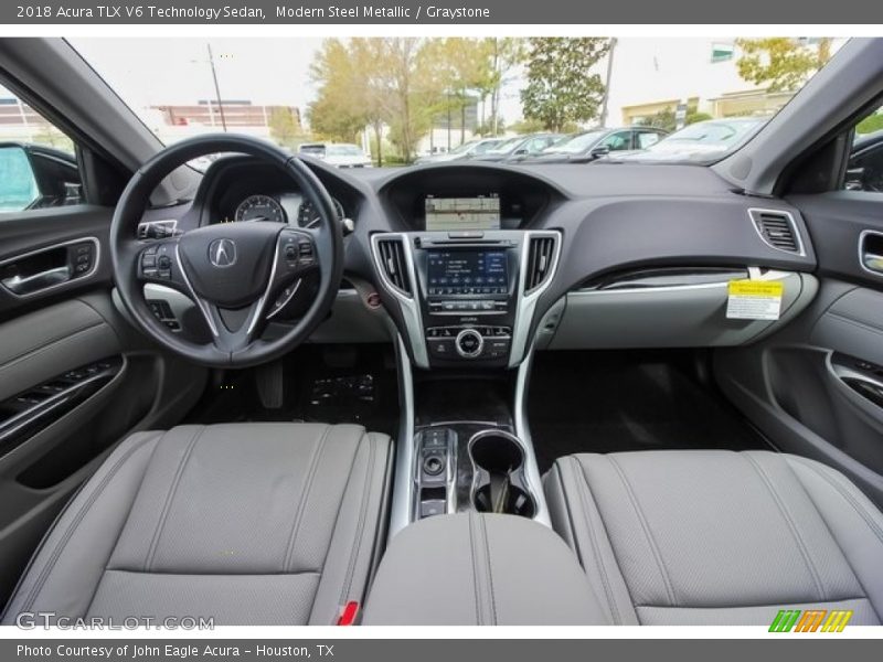 Modern Steel Metallic / Graystone 2018 Acura TLX V6 Technology Sedan