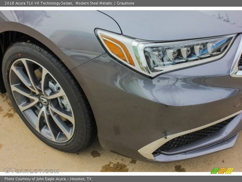Modern Steel Metallic / Graystone 2018 Acura TLX V6 Technology Sedan