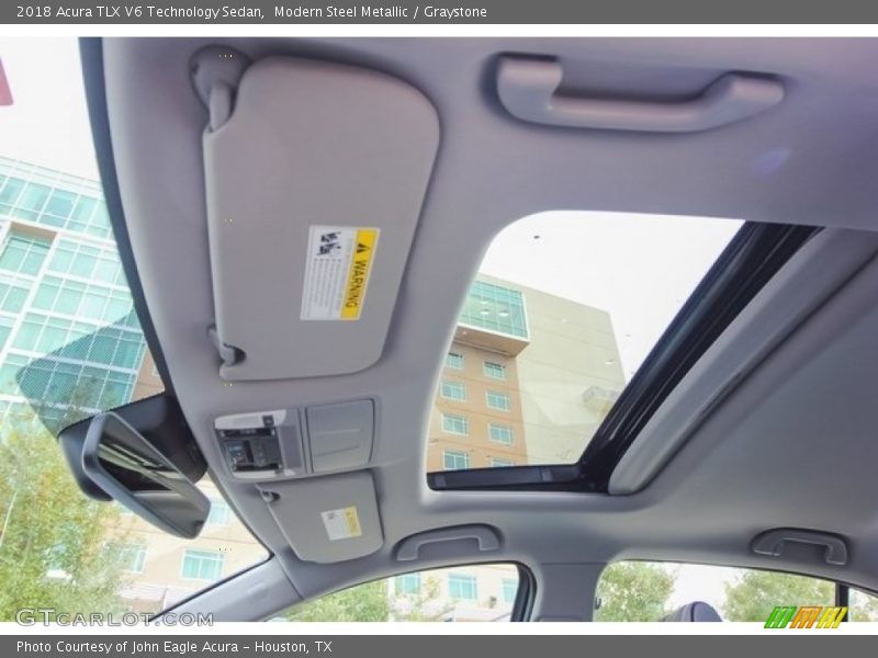 Modern Steel Metallic / Graystone 2018 Acura TLX V6 Technology Sedan