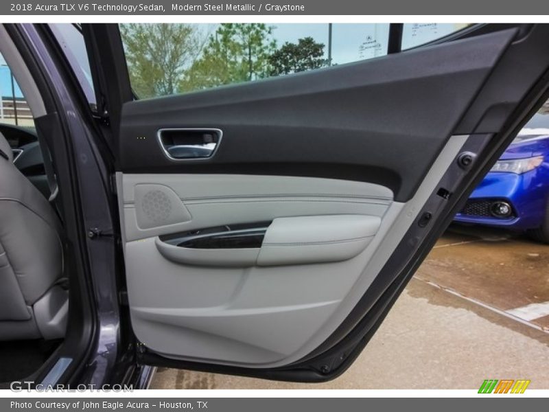 Modern Steel Metallic / Graystone 2018 Acura TLX V6 Technology Sedan