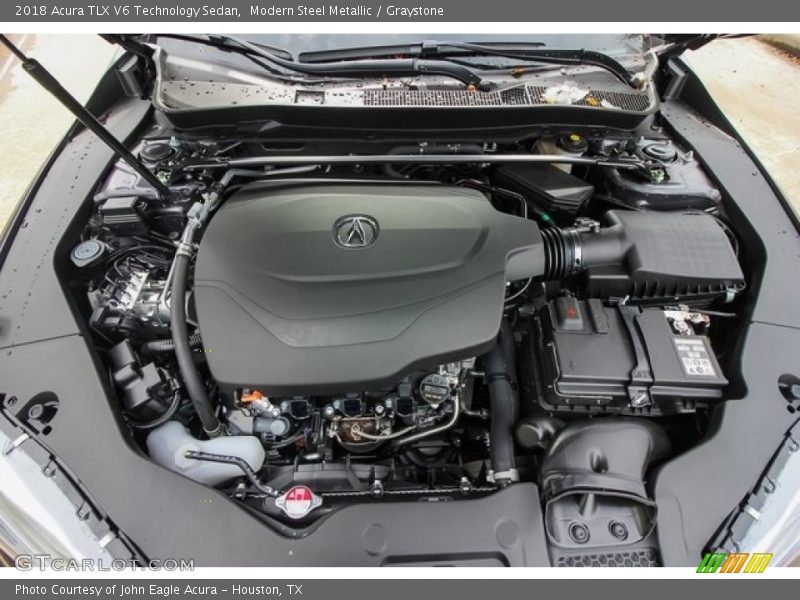 Modern Steel Metallic / Graystone 2018 Acura TLX V6 Technology Sedan