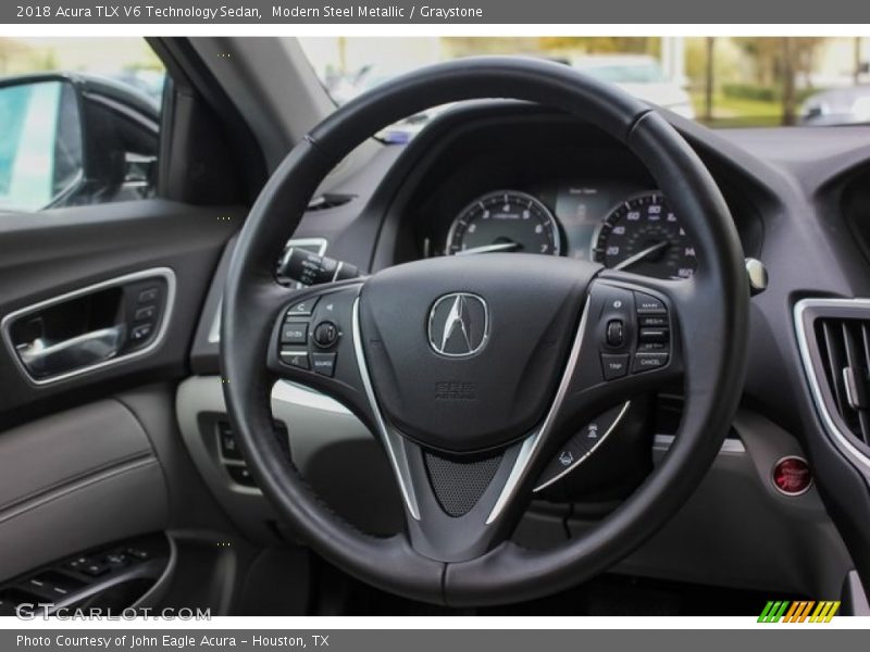Modern Steel Metallic / Graystone 2018 Acura TLX V6 Technology Sedan