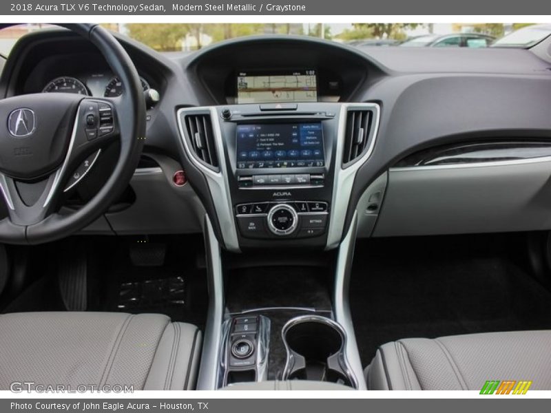 Modern Steel Metallic / Graystone 2018 Acura TLX V6 Technology Sedan