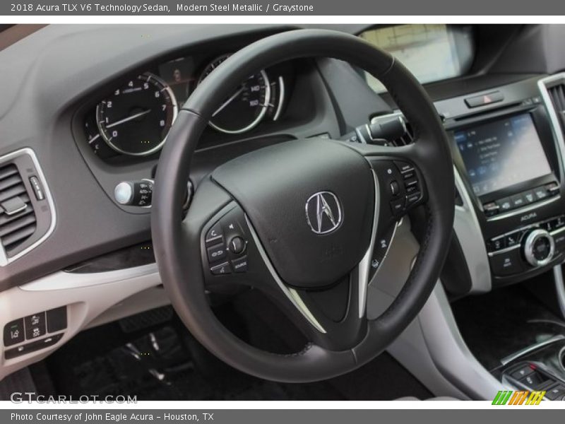 Modern Steel Metallic / Graystone 2018 Acura TLX V6 Technology Sedan