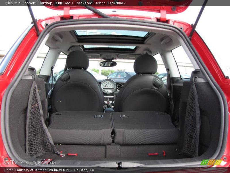 Chili Red / Checkered Carbon Black/Black 2009 Mini Cooper S Hardtop