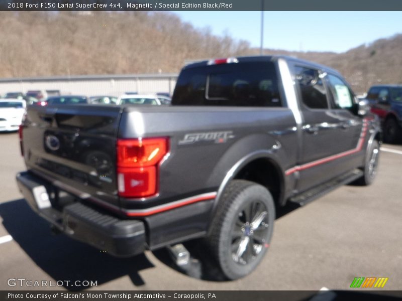 Magnetic / Special Edition Black/Red 2018 Ford F150 Lariat SuperCrew 4x4