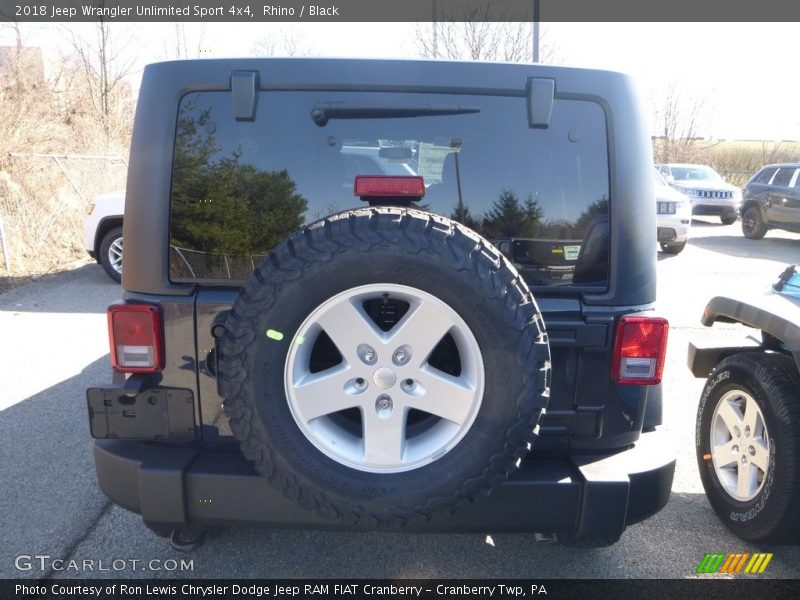 Rhino / Black 2018 Jeep Wrangler Unlimited Sport 4x4