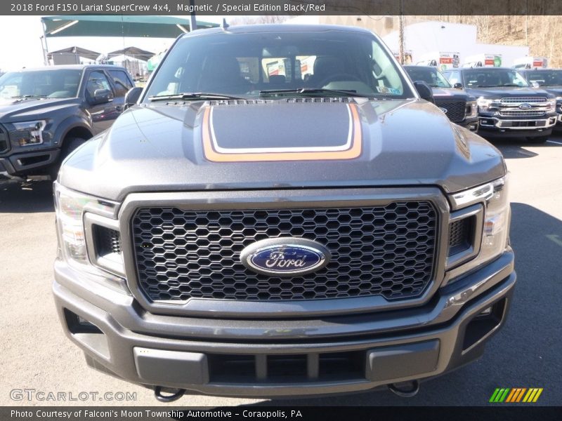 Magnetic / Special Edition Black/Red 2018 Ford F150 Lariat SuperCrew 4x4