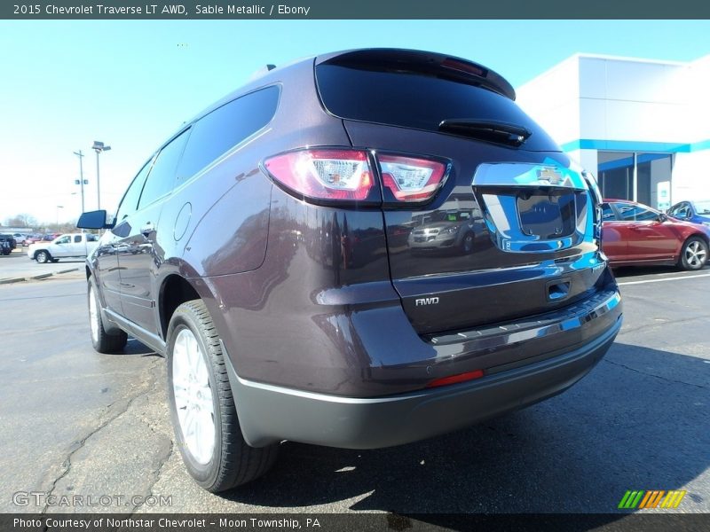 Sable Metallic / Ebony 2015 Chevrolet Traverse LT AWD