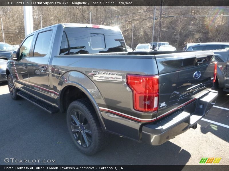 Magnetic / Special Edition Black/Red 2018 Ford F150 Lariat SuperCrew 4x4