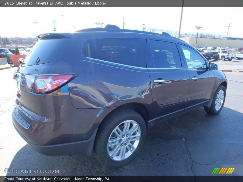 Sable Metallic / Ebony 2015 Chevrolet Traverse LT AWD