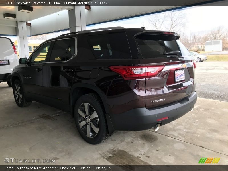 Black Currant Metallic / Jet Black 2018 Chevrolet Traverse LT