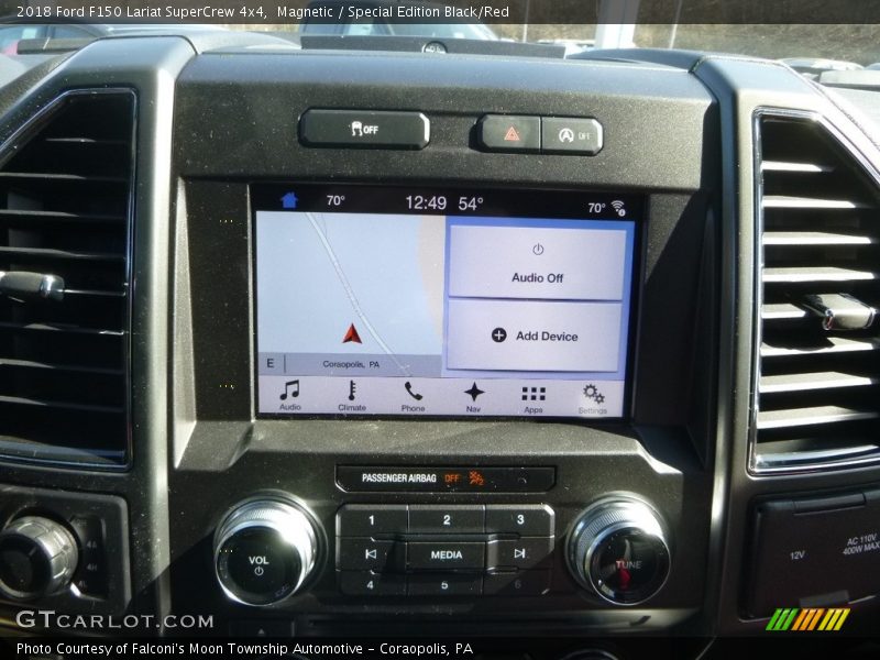 Magnetic / Special Edition Black/Red 2018 Ford F150 Lariat SuperCrew 4x4