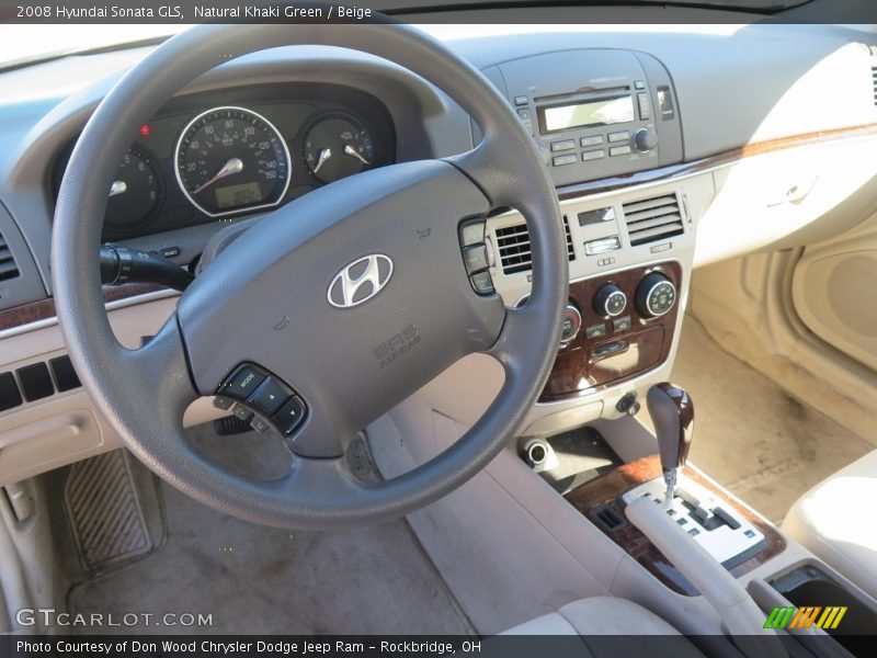 Natural Khaki Green / Beige 2008 Hyundai Sonata GLS