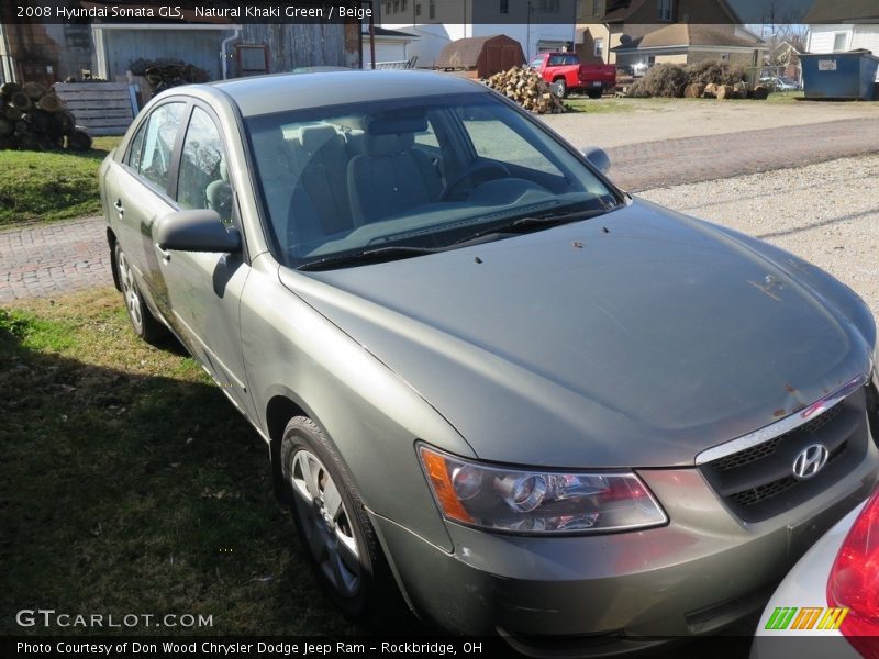 Natural Khaki Green / Beige 2008 Hyundai Sonata GLS