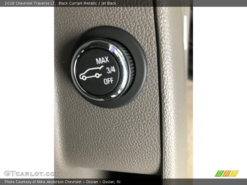 Black Currant Metallic / Jet Black 2018 Chevrolet Traverse LT