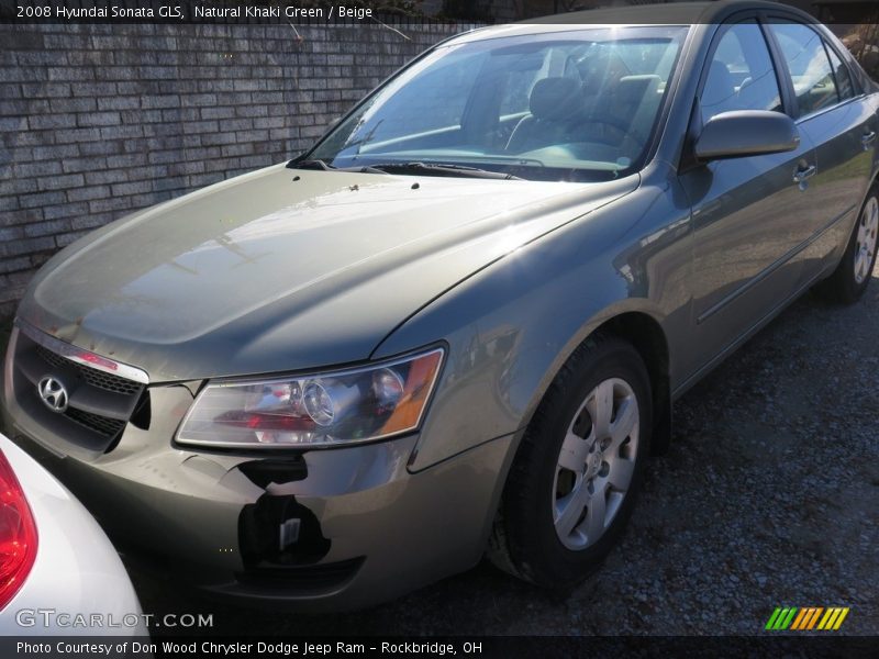 Natural Khaki Green / Beige 2008 Hyundai Sonata GLS