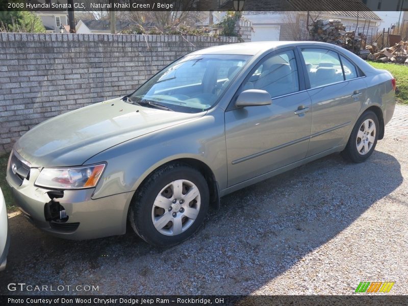 Natural Khaki Green / Beige 2008 Hyundai Sonata GLS