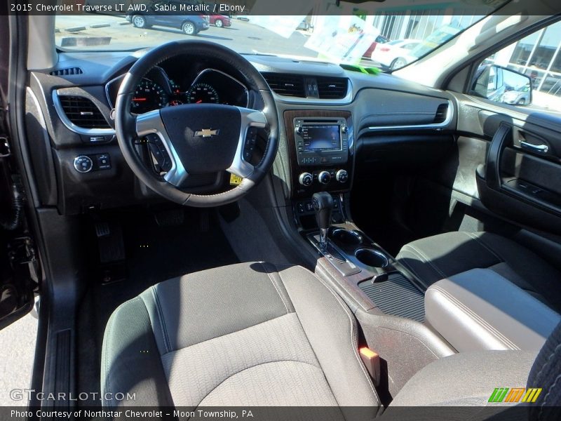 Sable Metallic / Ebony 2015 Chevrolet Traverse LT AWD