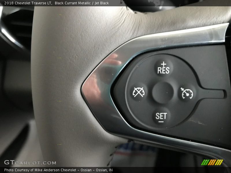 Black Currant Metallic / Jet Black 2018 Chevrolet Traverse LT