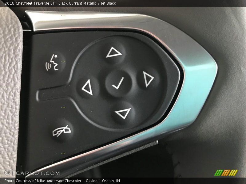 Black Currant Metallic / Jet Black 2018 Chevrolet Traverse LT