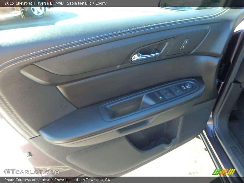 Sable Metallic / Ebony 2015 Chevrolet Traverse LT AWD