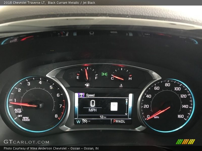 Black Currant Metallic / Jet Black 2018 Chevrolet Traverse LT