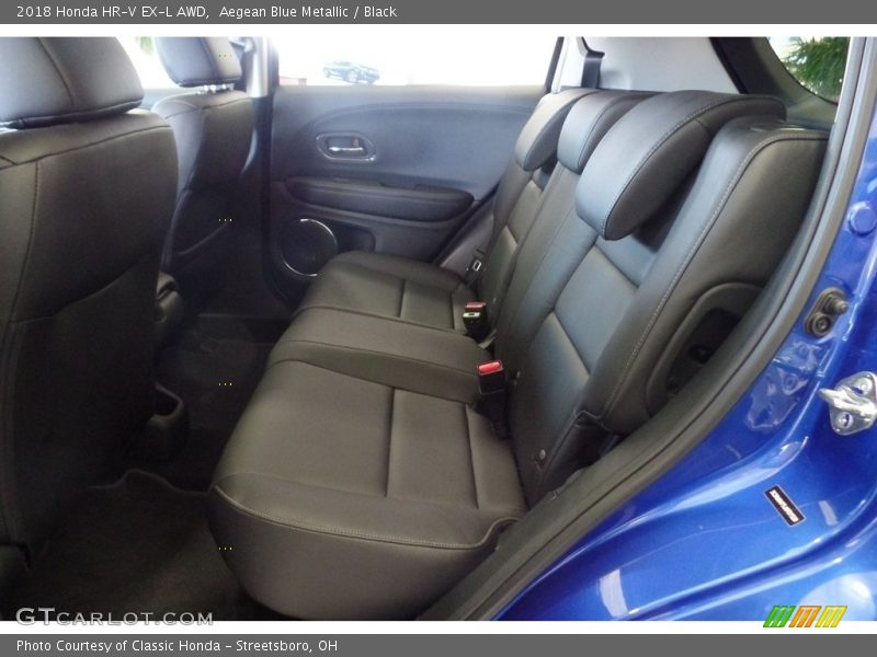 Aegean Blue Metallic / Black 2018 Honda HR-V EX-L AWD