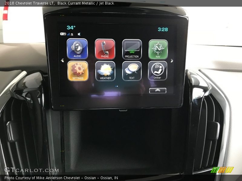 Black Currant Metallic / Jet Black 2018 Chevrolet Traverse LT