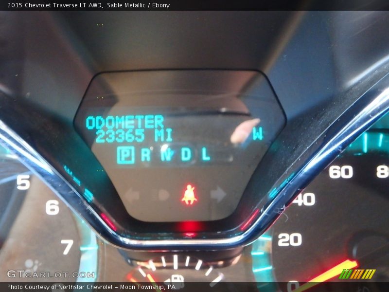 Sable Metallic / Ebony 2015 Chevrolet Traverse LT AWD