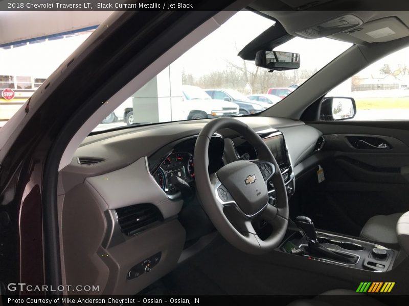 Black Currant Metallic / Jet Black 2018 Chevrolet Traverse LT