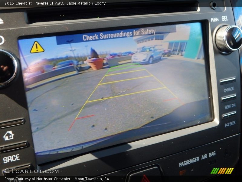 Sable Metallic / Ebony 2015 Chevrolet Traverse LT AWD