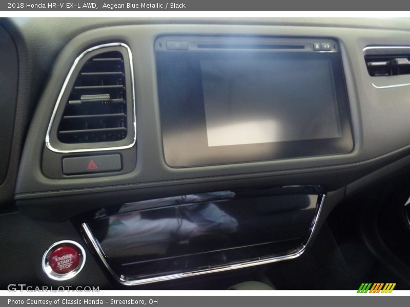 Aegean Blue Metallic / Black 2018 Honda HR-V EX-L AWD