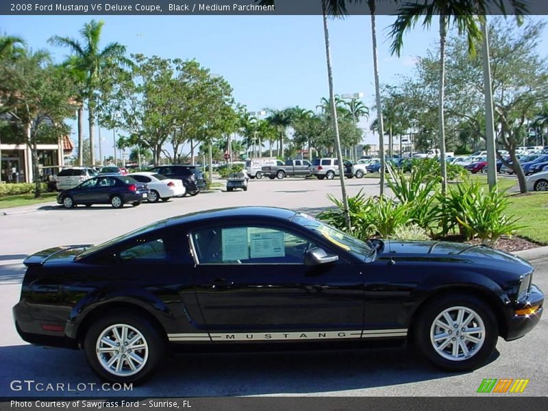 Black / Medium Parchment 2008 Ford Mustang V6 Deluxe Coupe