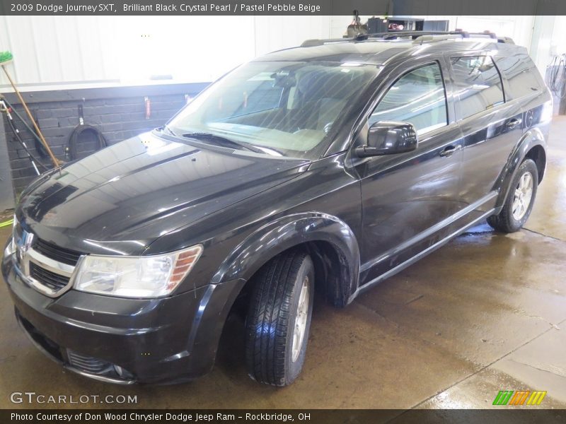 Brilliant Black Crystal Pearl / Pastel Pebble Beige 2009 Dodge Journey SXT