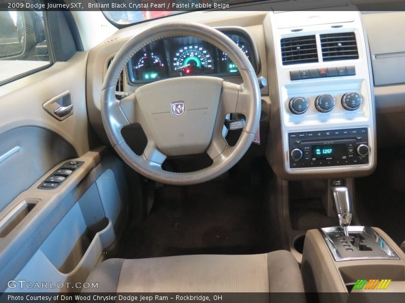 Brilliant Black Crystal Pearl / Pastel Pebble Beige 2009 Dodge Journey SXT