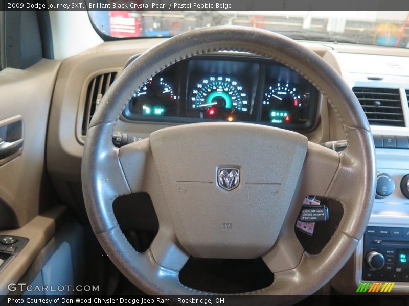 Brilliant Black Crystal Pearl / Pastel Pebble Beige 2009 Dodge Journey SXT