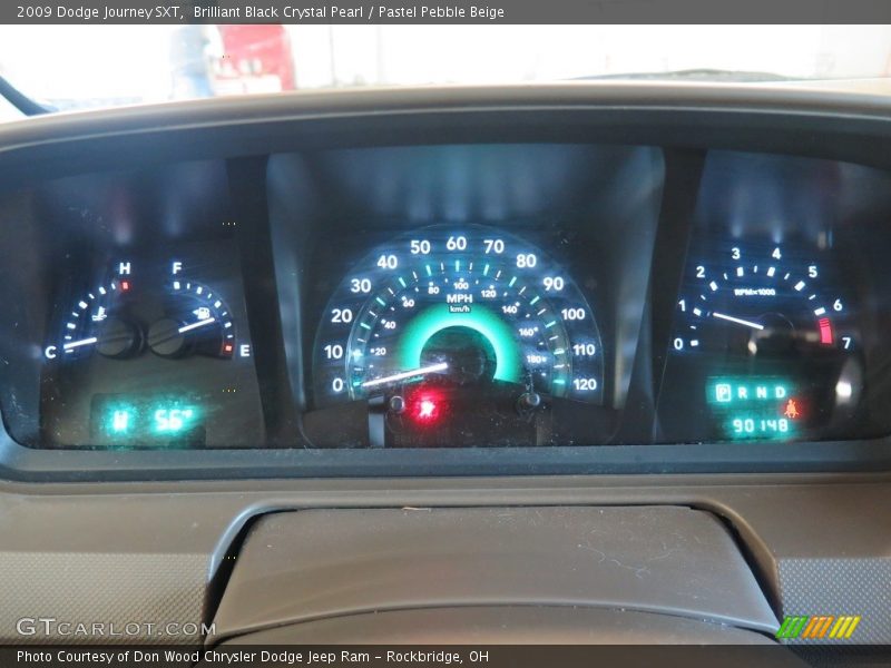 Brilliant Black Crystal Pearl / Pastel Pebble Beige 2009 Dodge Journey SXT